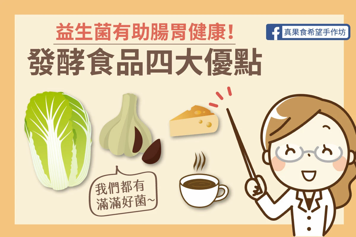 【專欄】腸胃道不好嗎？需補充益生菌！吃發酵食品開始日常保養！