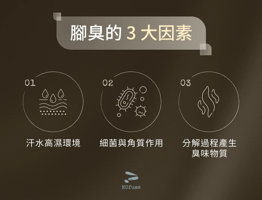 腳臭的 3 大因素