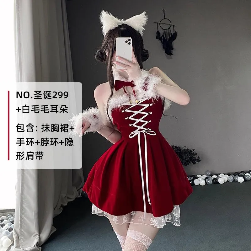 °• 𝘔𝘖𝘔𝘖𝘕𝘈 •°🫧現貨🫰雪狐聖誕戀 聖誕節服裝 聖誕服 聖誕必備 聖誕戰袍 聖誕洋裝 可外穿 299
