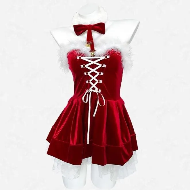 °• 𝘔𝘖𝘔𝘖𝘕𝘈 •°🫧現貨🫰雪狐聖誕戀 聖誕節服裝 聖誕服 聖誕必備 聖誕戰袍 聖誕洋裝 可外穿 299