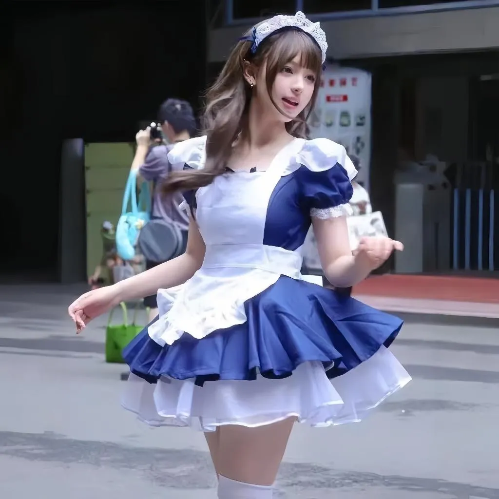 °• 𝘔𝘖𝘔𝘖𝘕𝘈 •°🫧現貨🫰差點太可愛 LOLITA  S-XL 蓬裙調皮款 女僕套裝 短袖洋裝 蘿莉塔風 899
