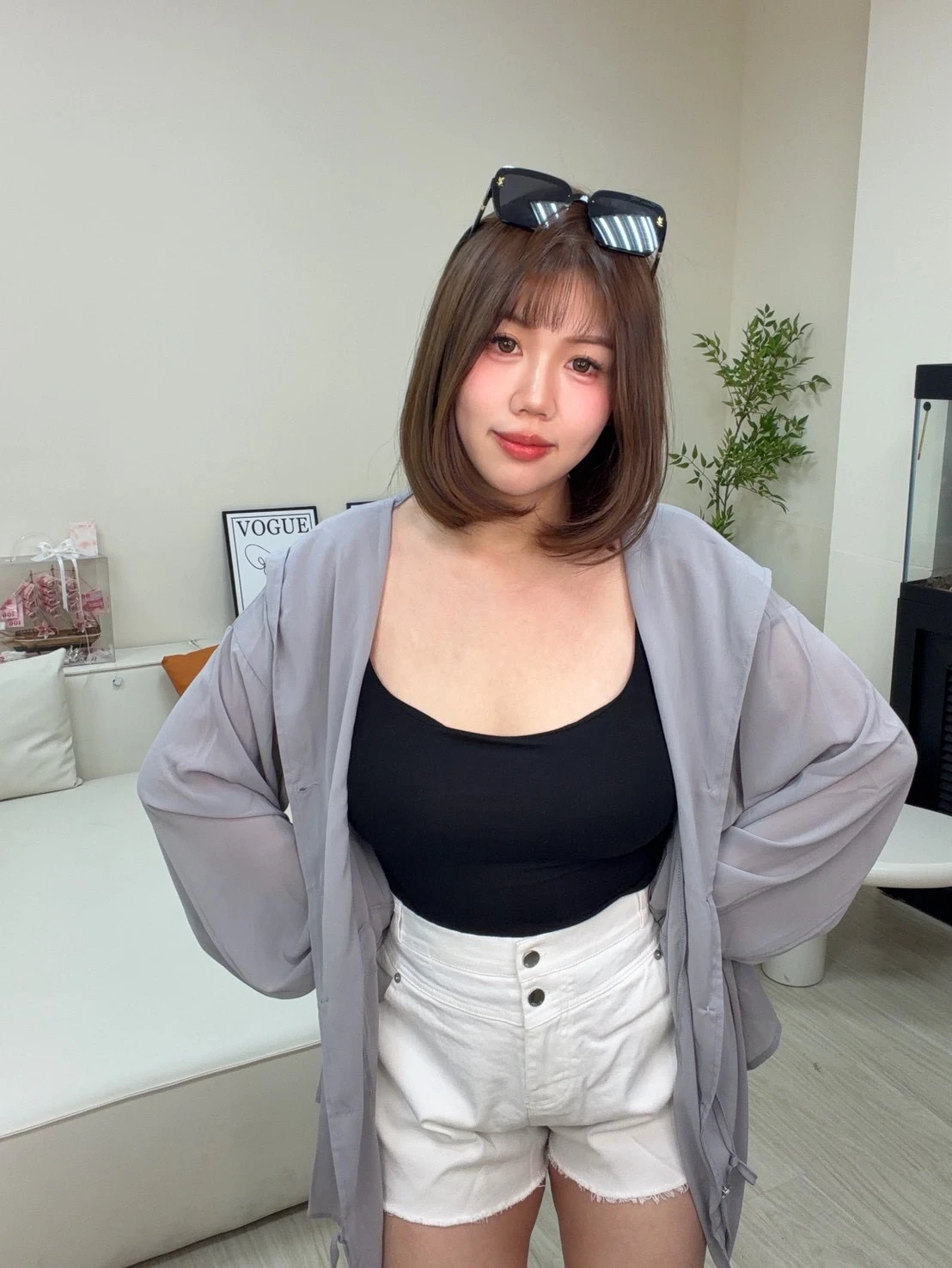 926 透膚休閒外罩衫