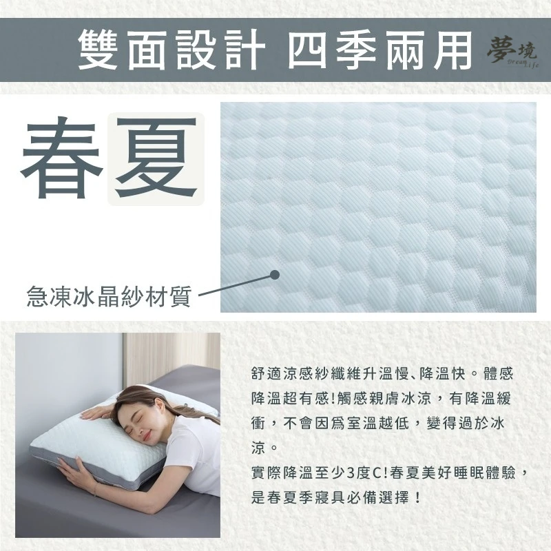 石墨烯極凍超導枕｜雙面設計