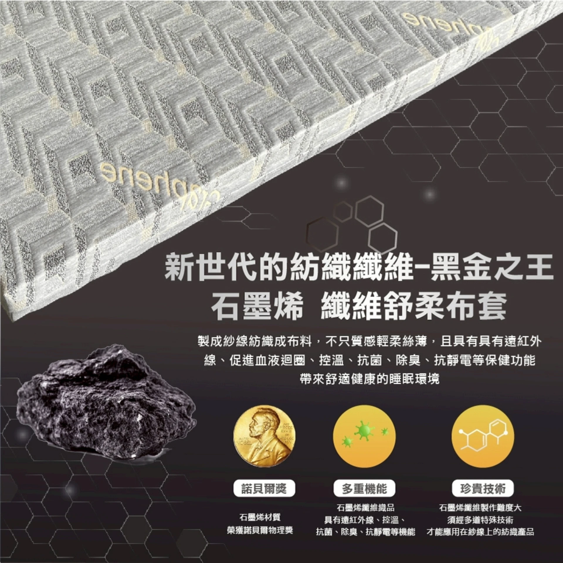 石墨烯折疊床墊｜8公分【三折款】