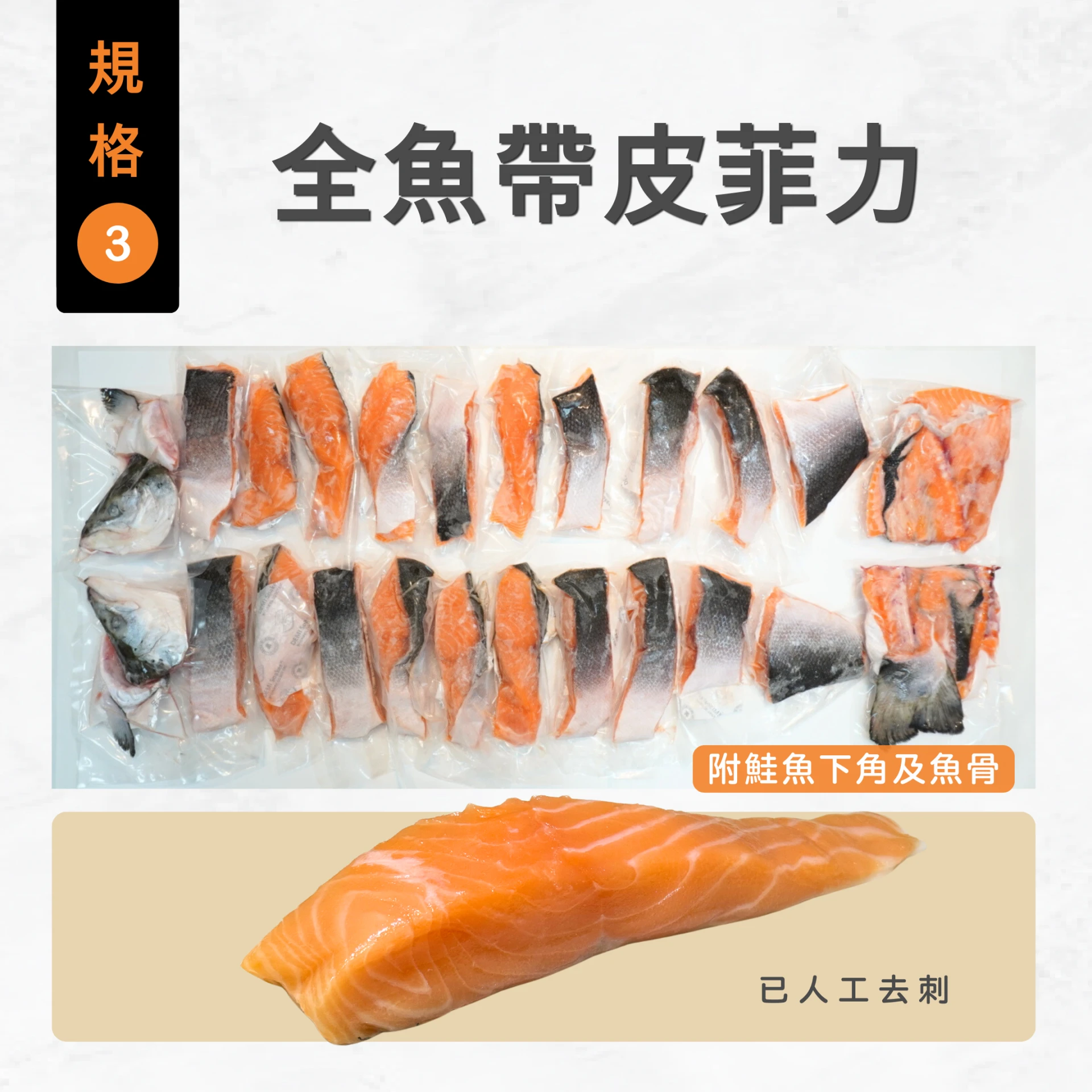 挪威冰鮮鮭魚《規格③》