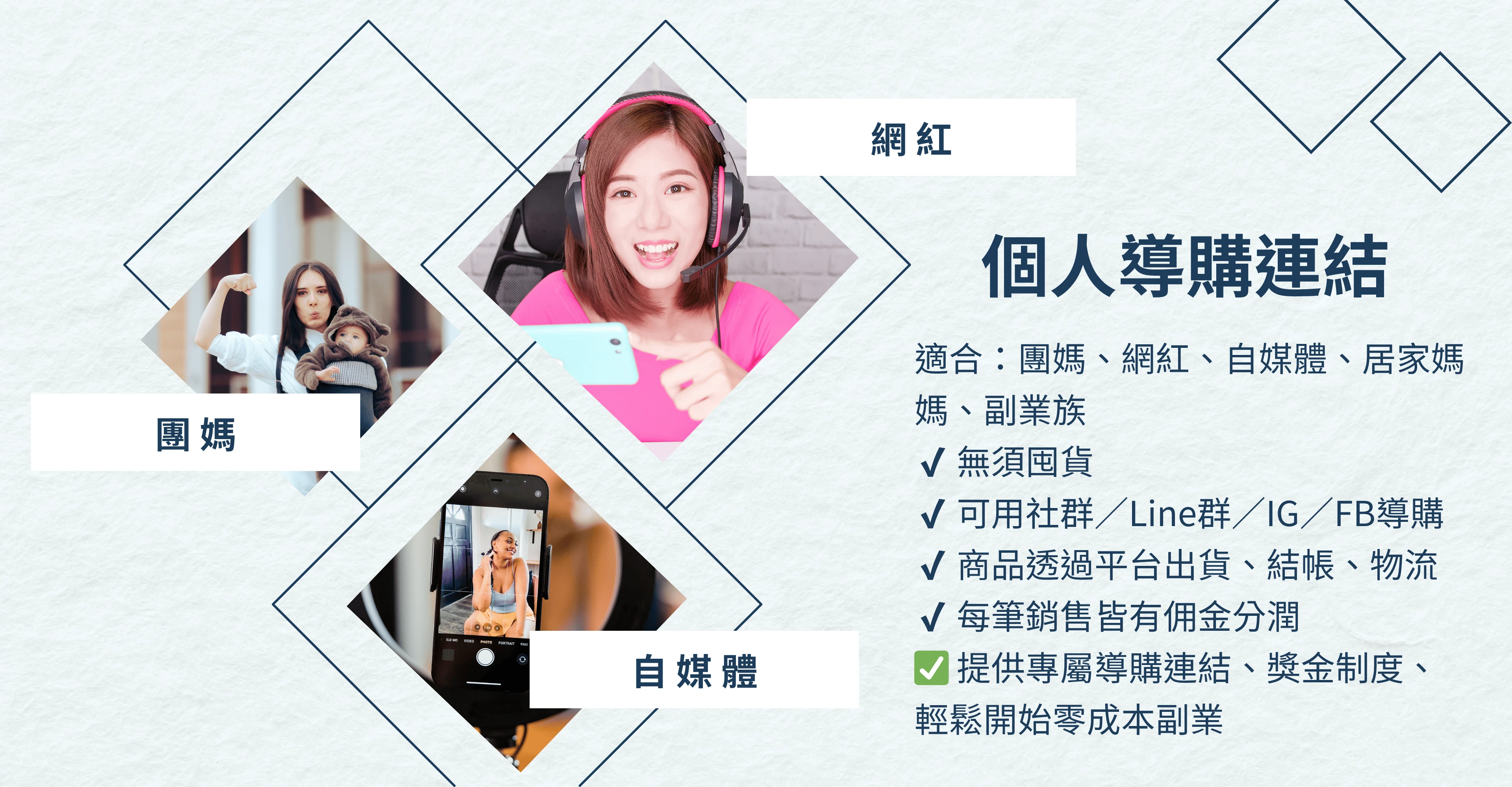 加入鯨藍途，上架即創業，推廣即收入鯨藍途，承載好物，也承載你的創業夢