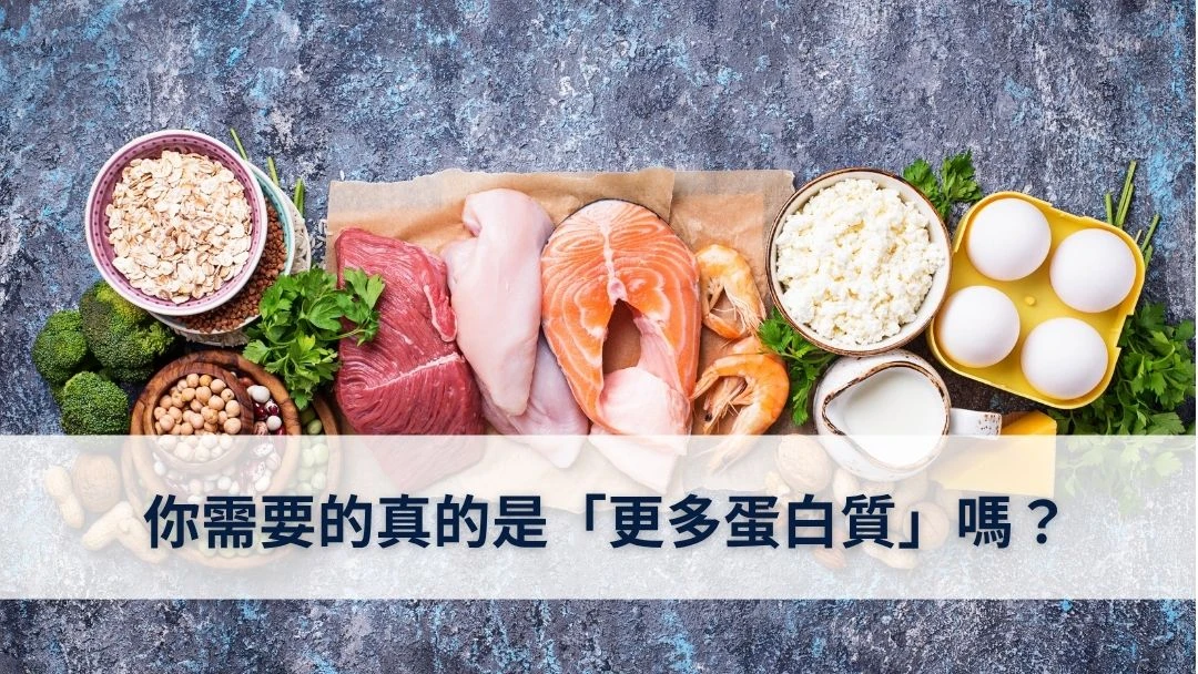 你需要的真的是「更多蛋白質」嗎？