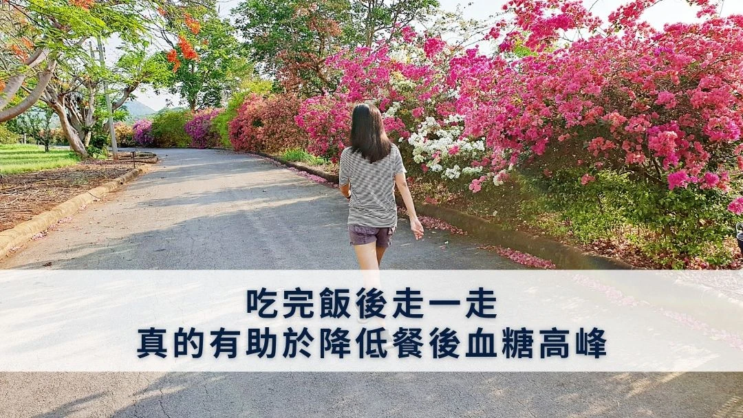 你知道嗎？吃完飯後走一走，真的有助於降低餐後血糖高峰