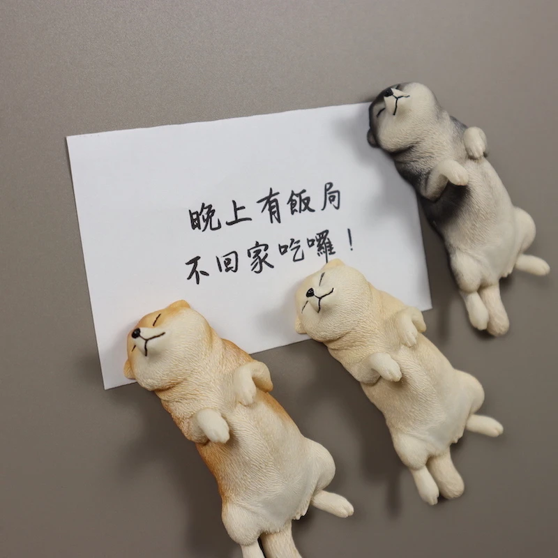 好好睡柴犬造型磁鐵組(3入/組)