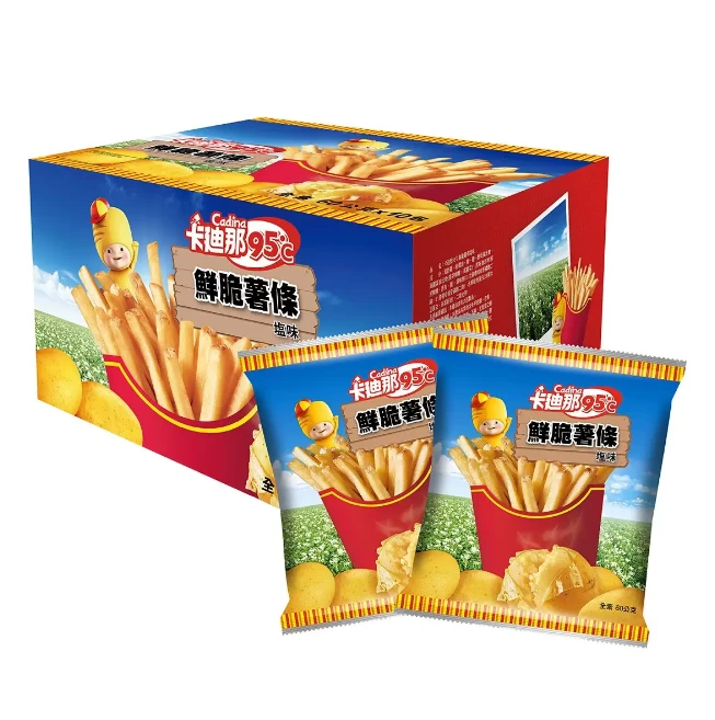 卡廸那95℃ 鮮脆薯條鹽味 60公克 X 10入