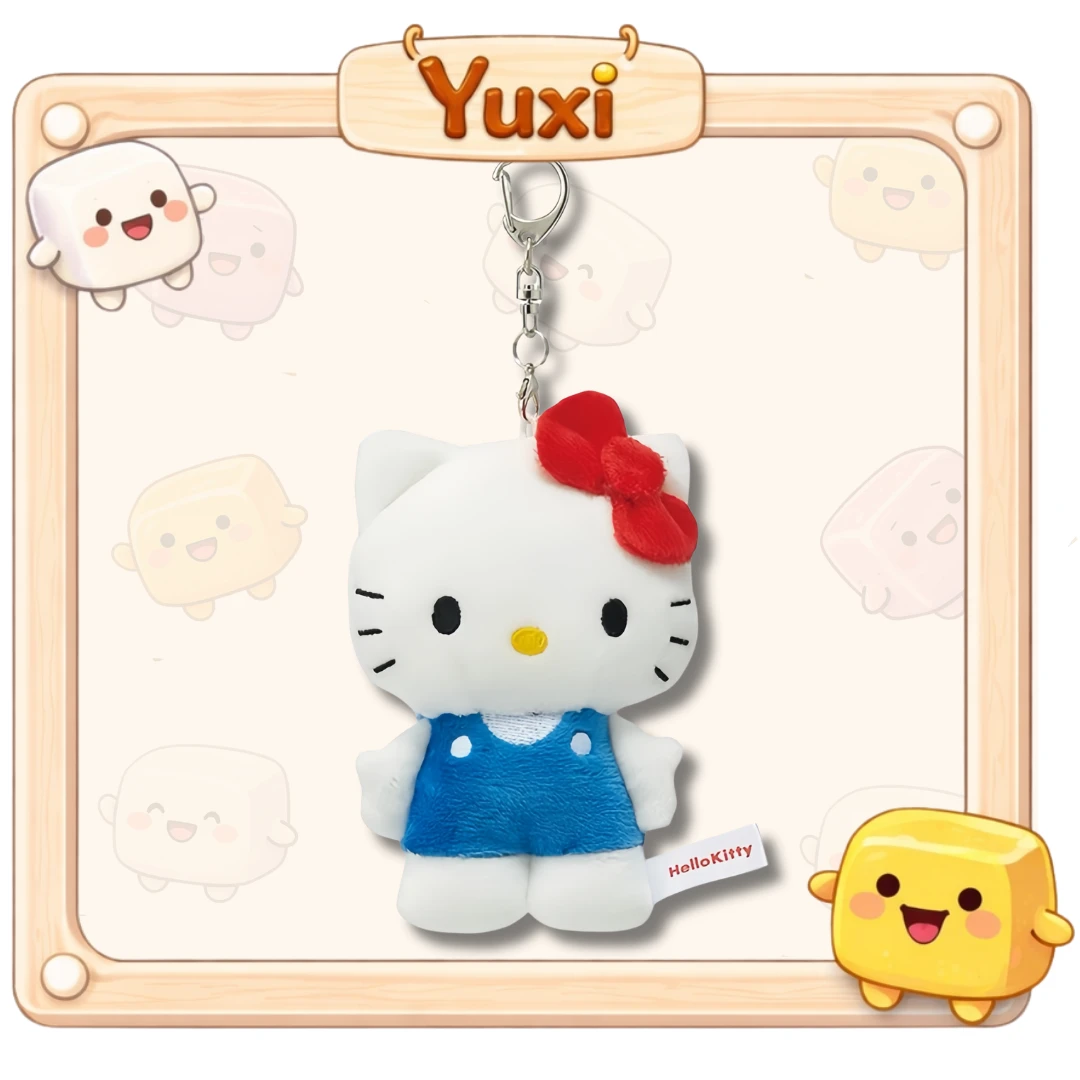【 日本限定🇯🇵 】正版授權經典Hello Kitty鏡面毛絨吊飾