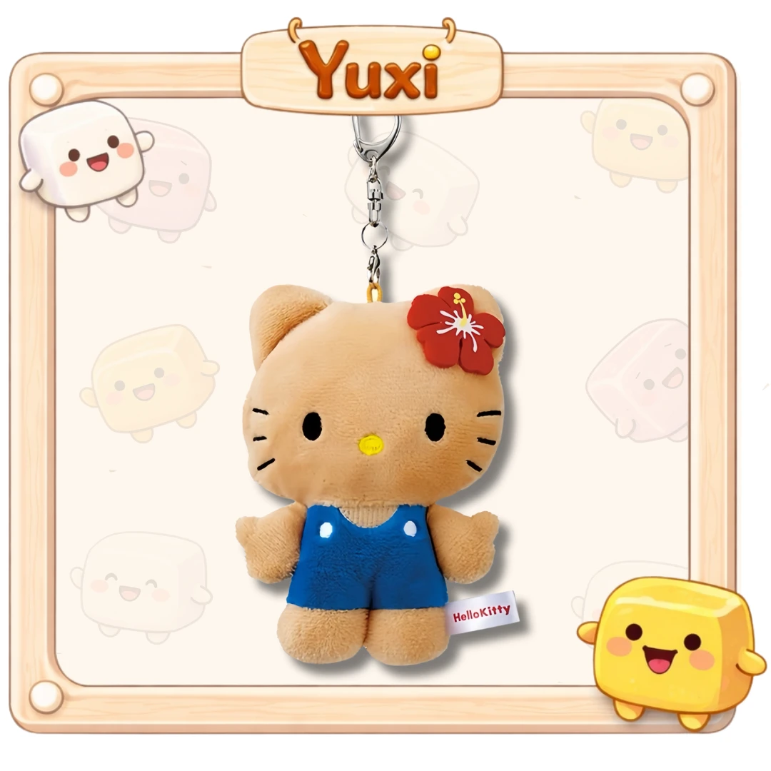 【 日本限定🇯🇵 】正版授權經典Hello Kitty鏡面毛絨吊飾