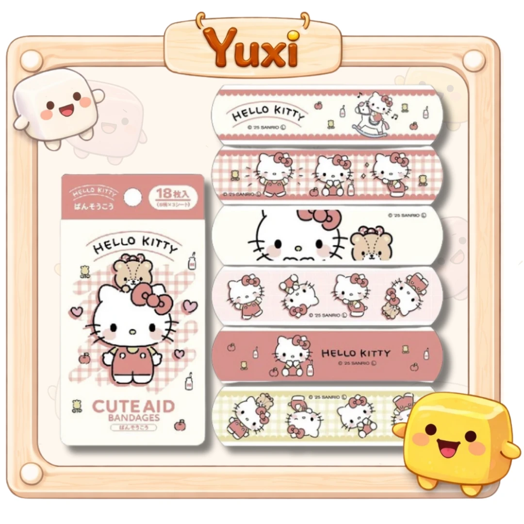 【 日本限定🇯🇵 】正版授權Hello Kitty OK繃｜一盒18枚