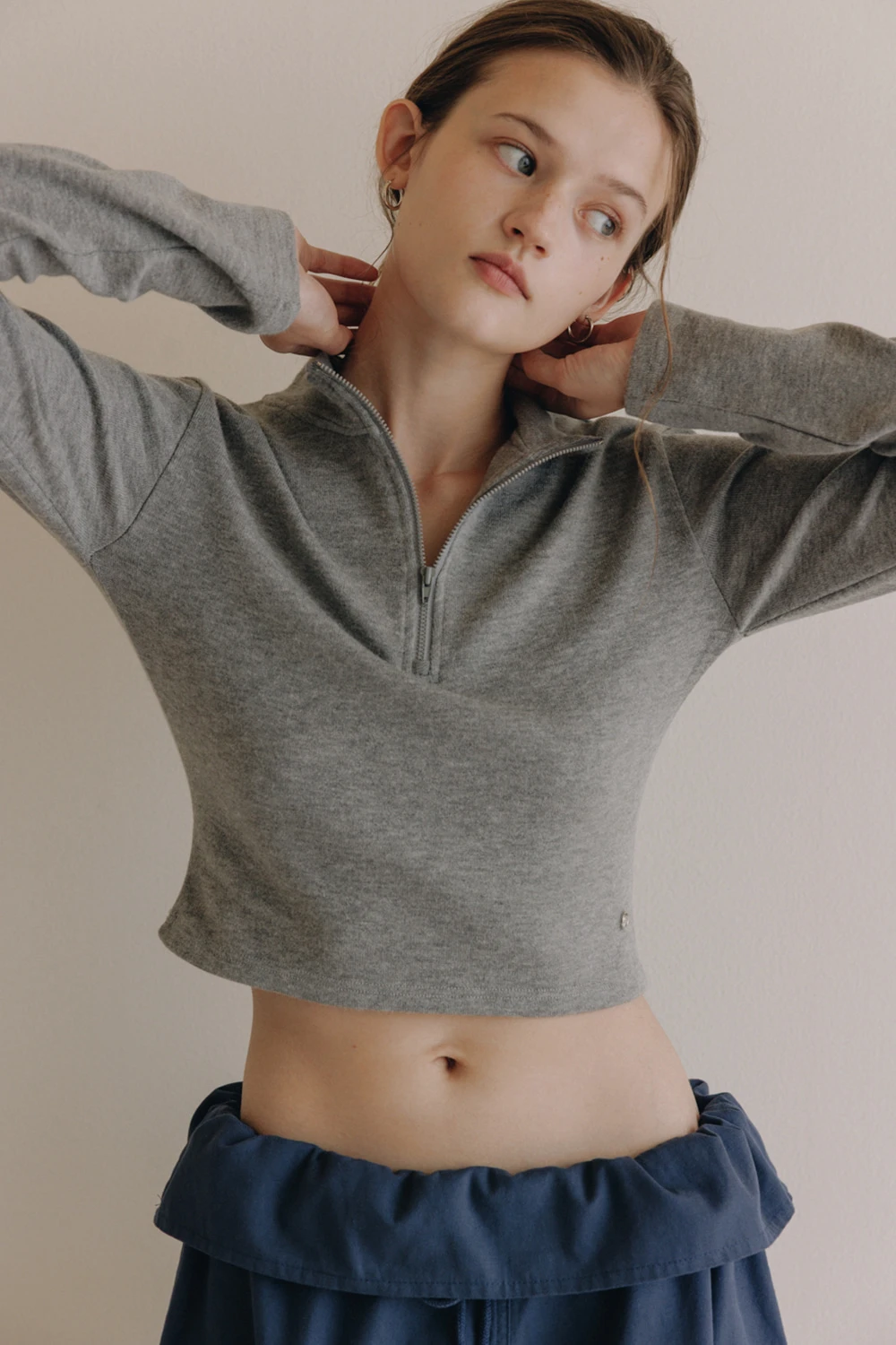 Raran Fog half-neck top