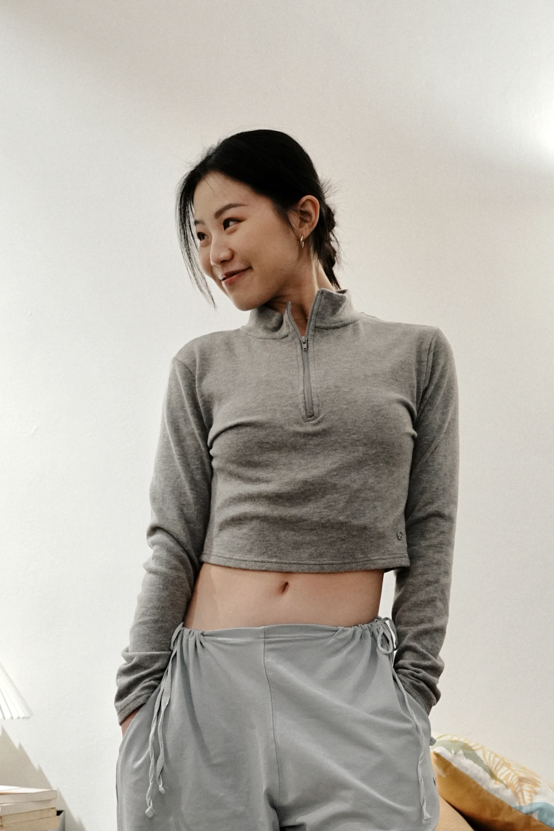 Raran Fog half-neck top