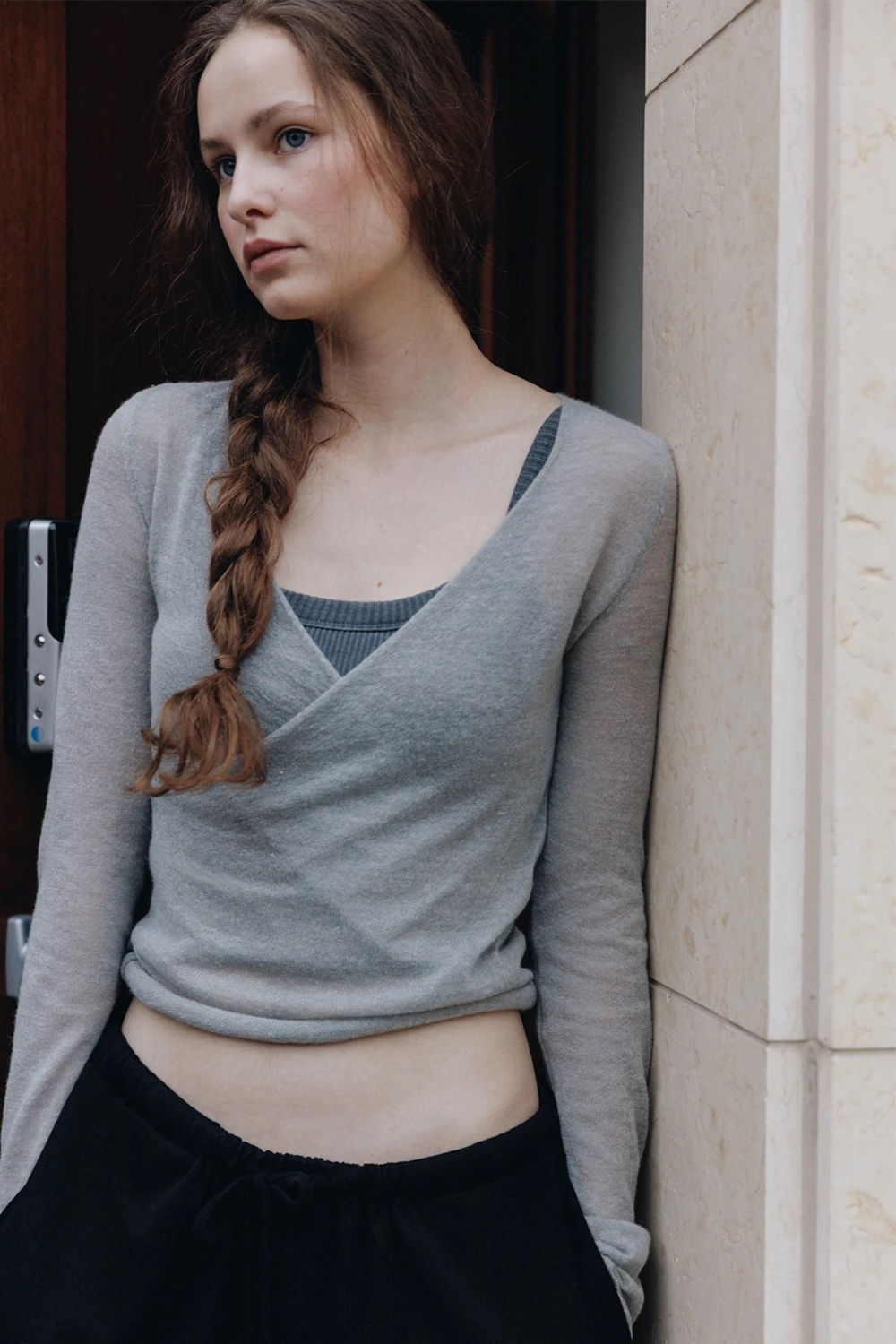 Raran Susan Wrap Knit Top