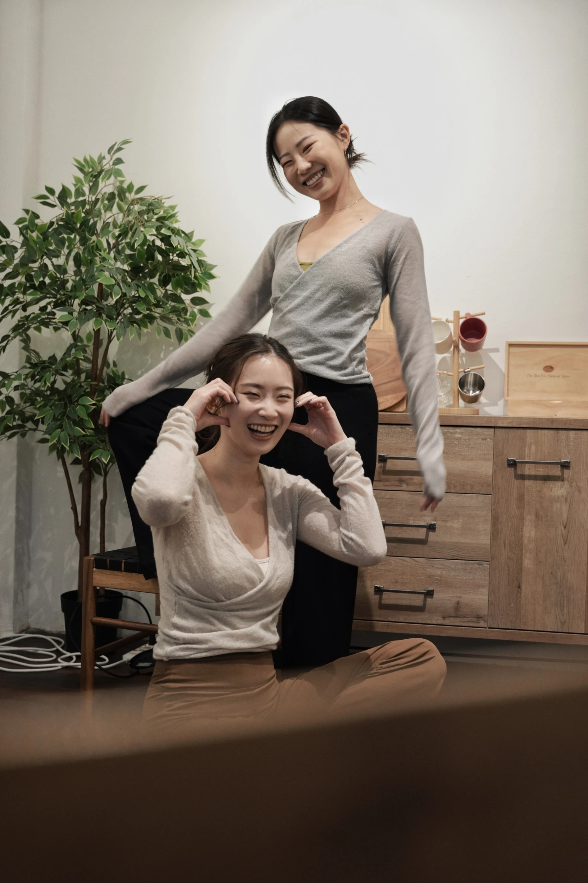 Raran Susan Wrap Knit Top