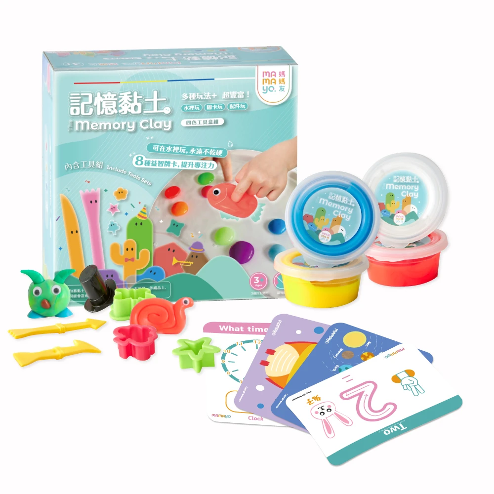 【mamayo】記憶黏土 | 4色工具組 | 6色工具組 | 12色工具組