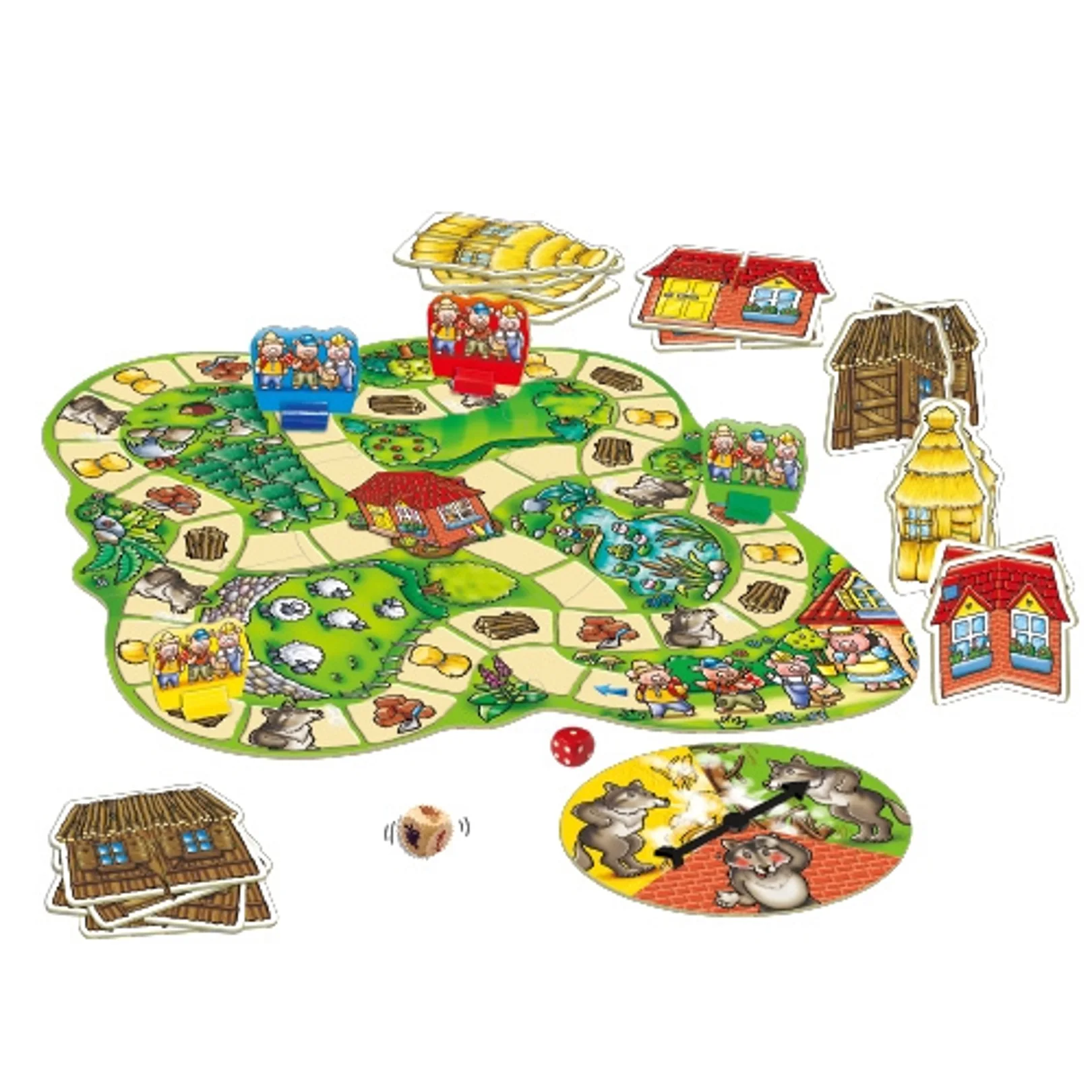 【英國Orchard Toys】桌遊-三隻小豬(策略遊戲)(獨家中文版)