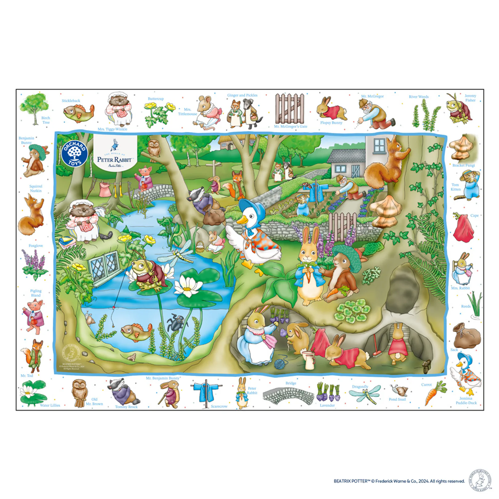 Peter Rabbit™拼圖-小兔花園