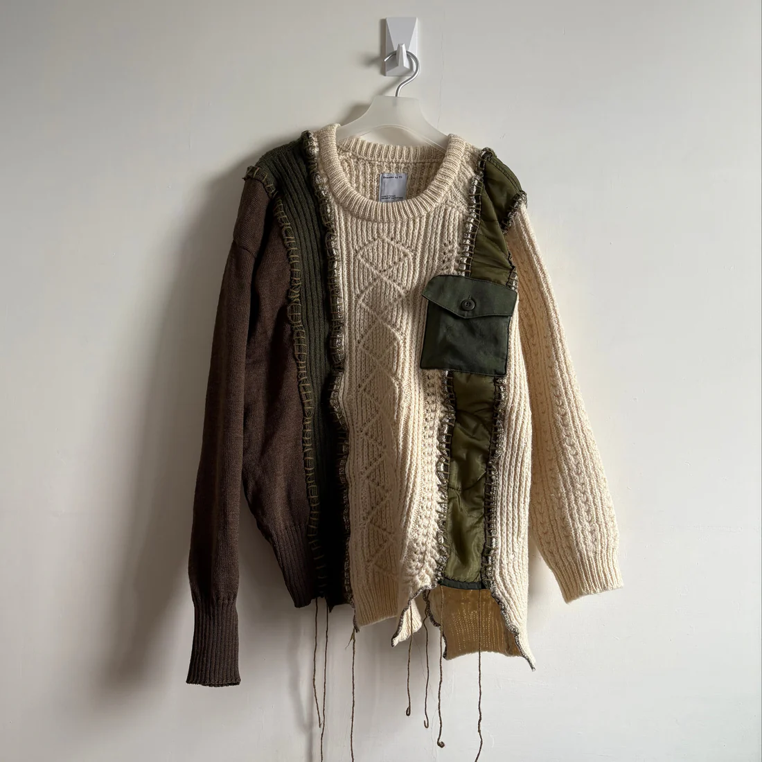 RemakebyYi_Patchwork Knit Sweater 拼布針織毛衣(B)
