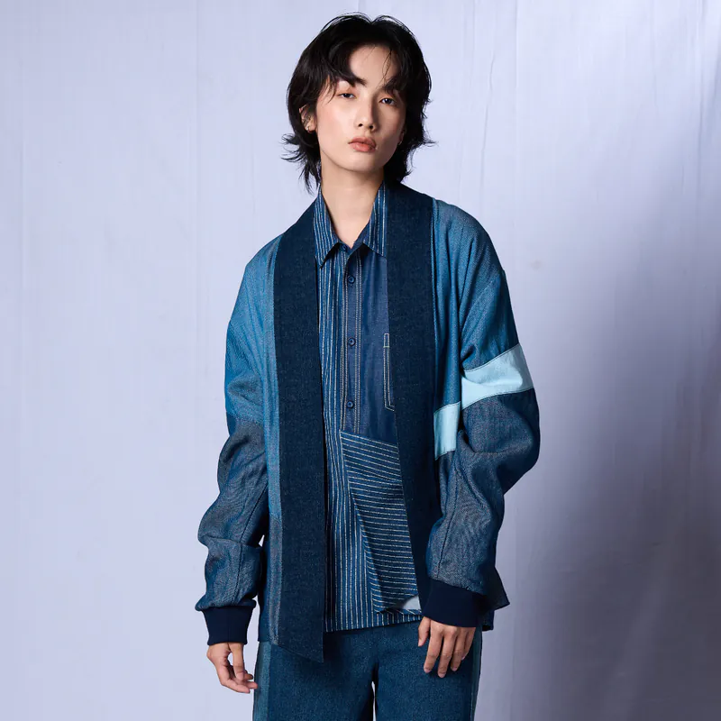 STORYWEAR-KIMONO雙色格運動款