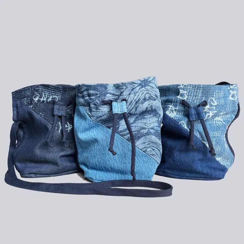 Storywear-丹寧肩背水桶包