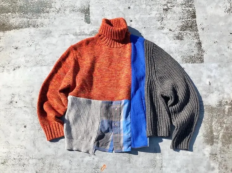 MUKU-High-neck Knit
