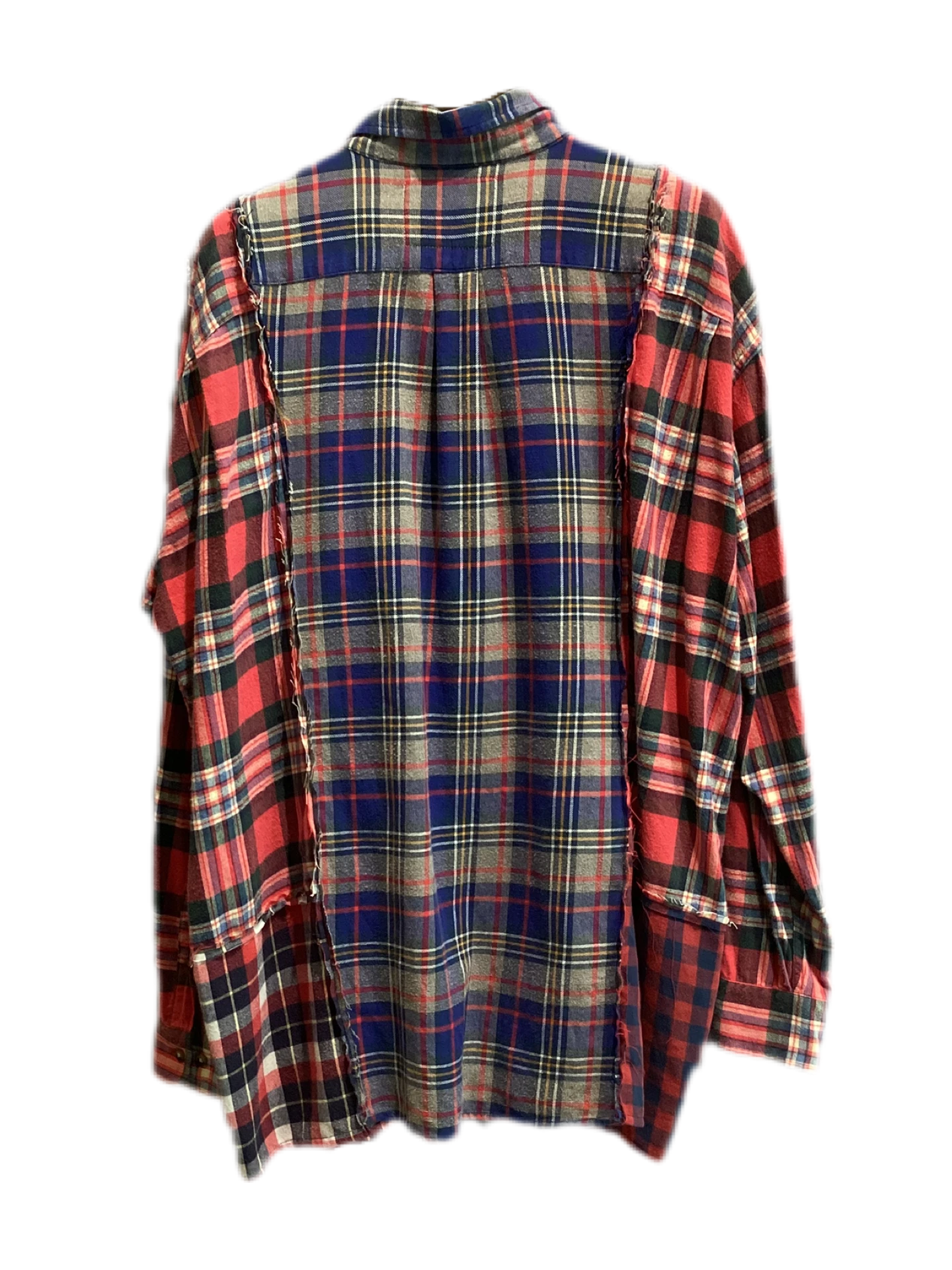 MUKU-Check Shirt (Red × Blue)