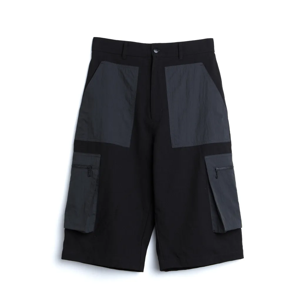 VACANT-Patchwork Cargo Shorts