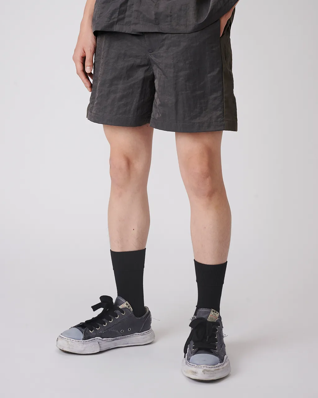 VACANT-Patchwork Shorts
