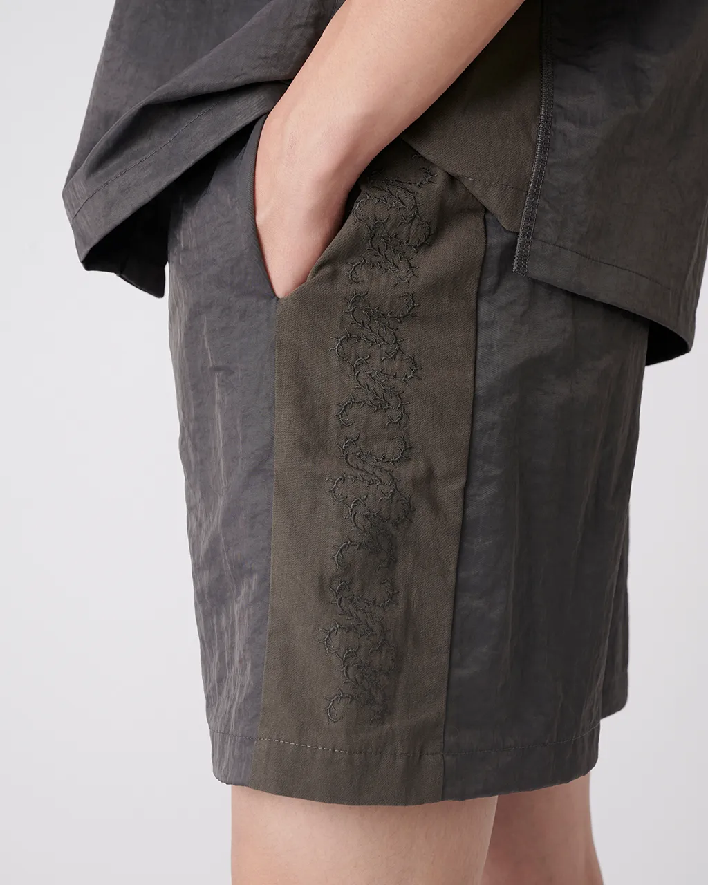 VACANT-Patchwork Shorts