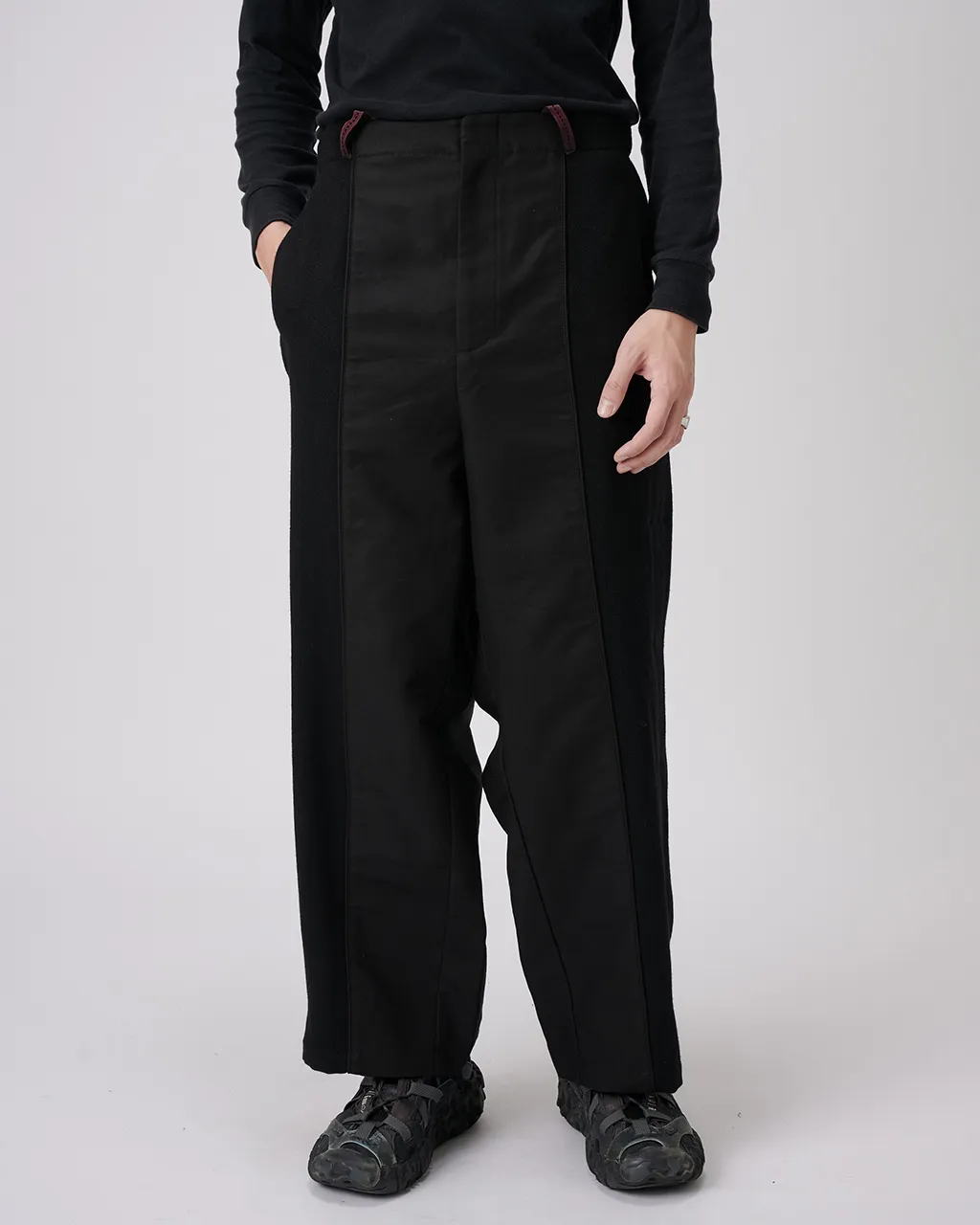 VACANT-Drawstring Wide Pants