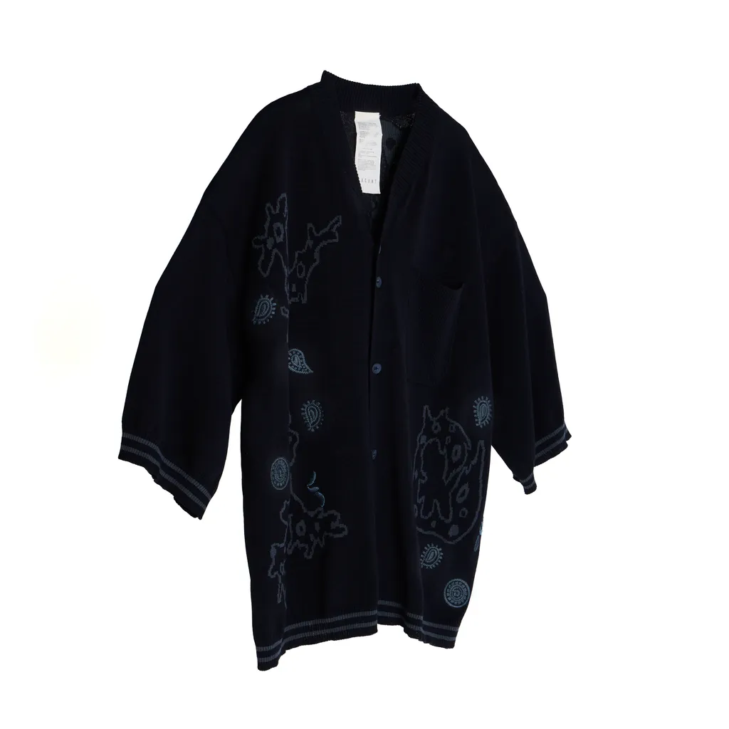 VACANT-Embroidered Cardigan