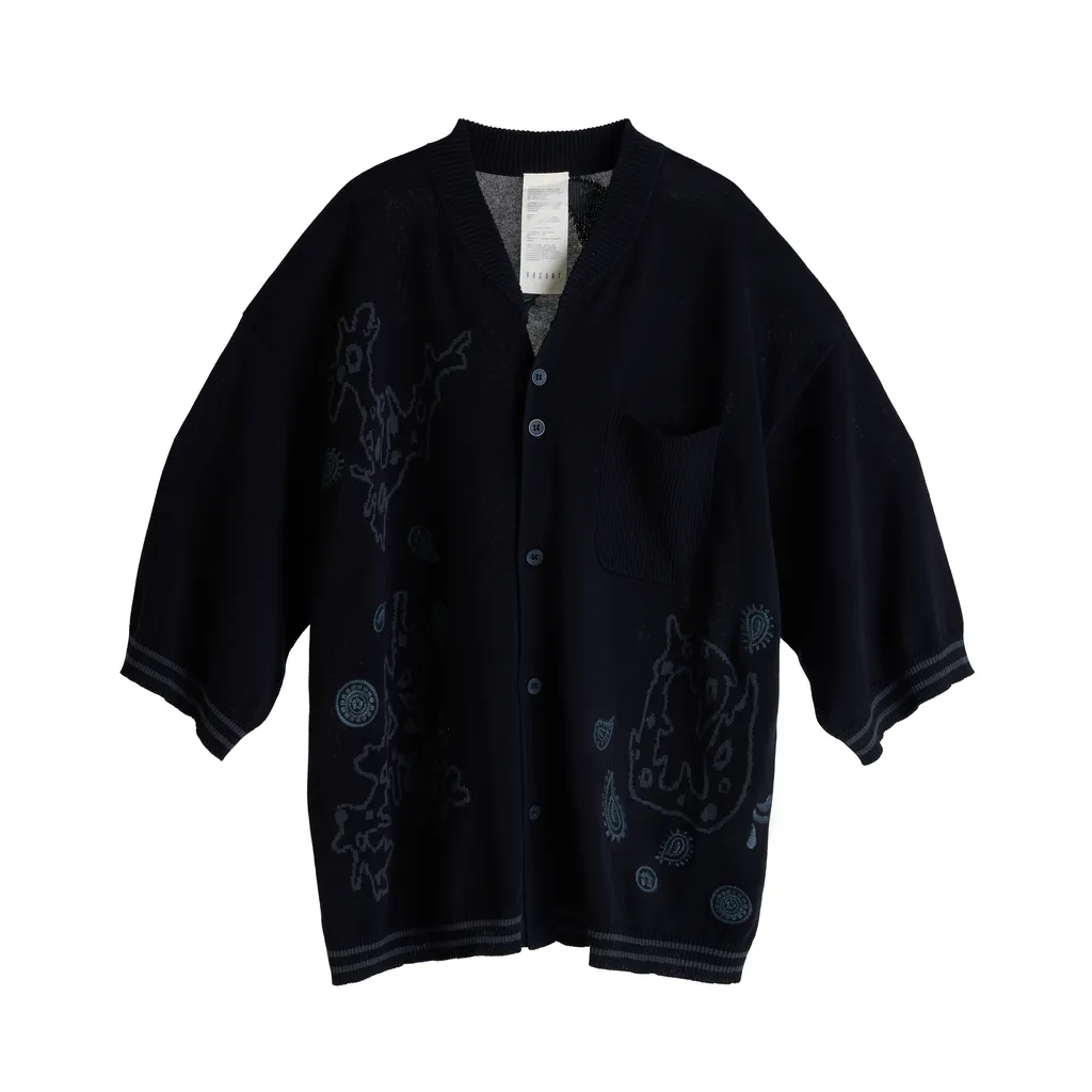 VACANT-Embroidered Cardigan