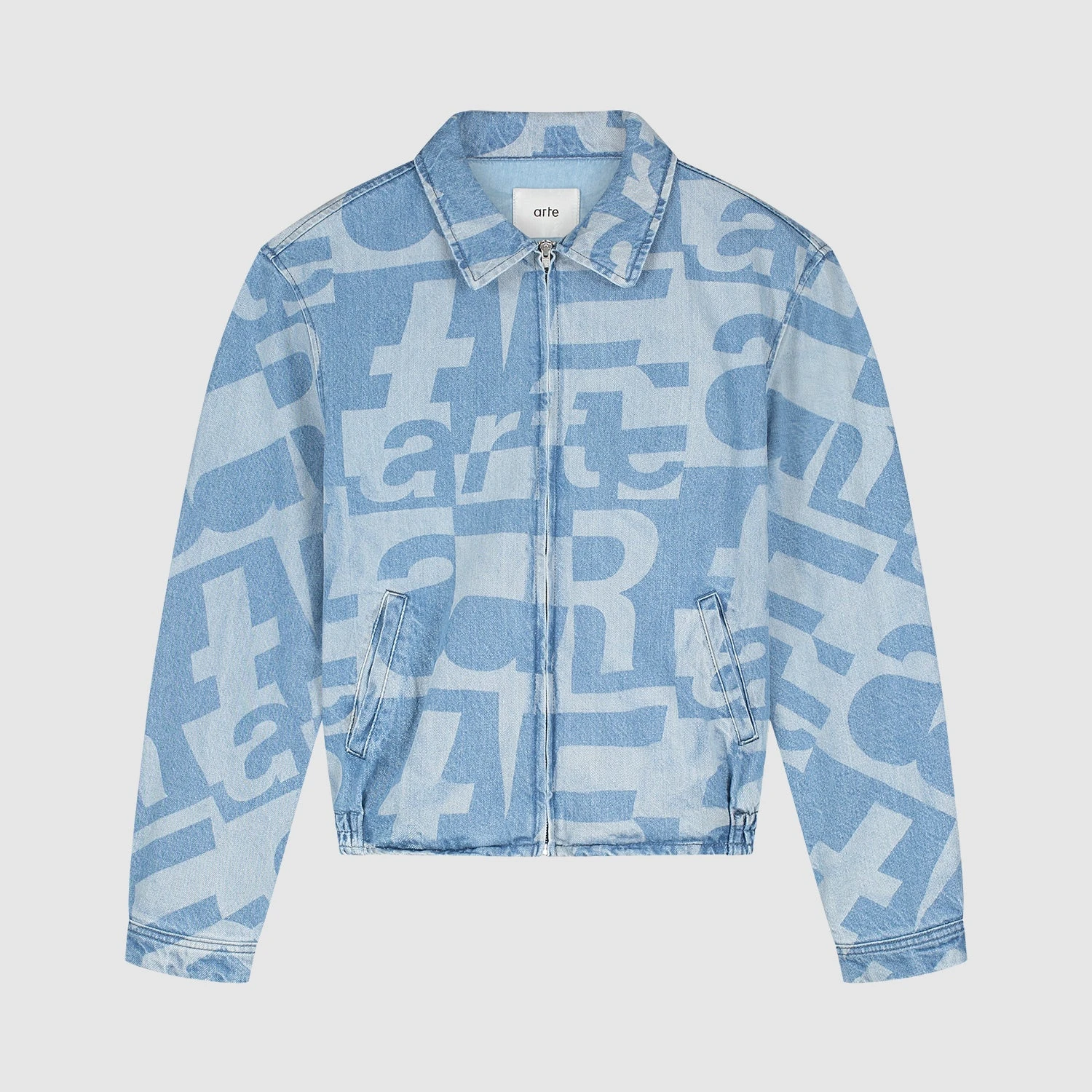 Arte Antwerp-Denim Allover Jacket
