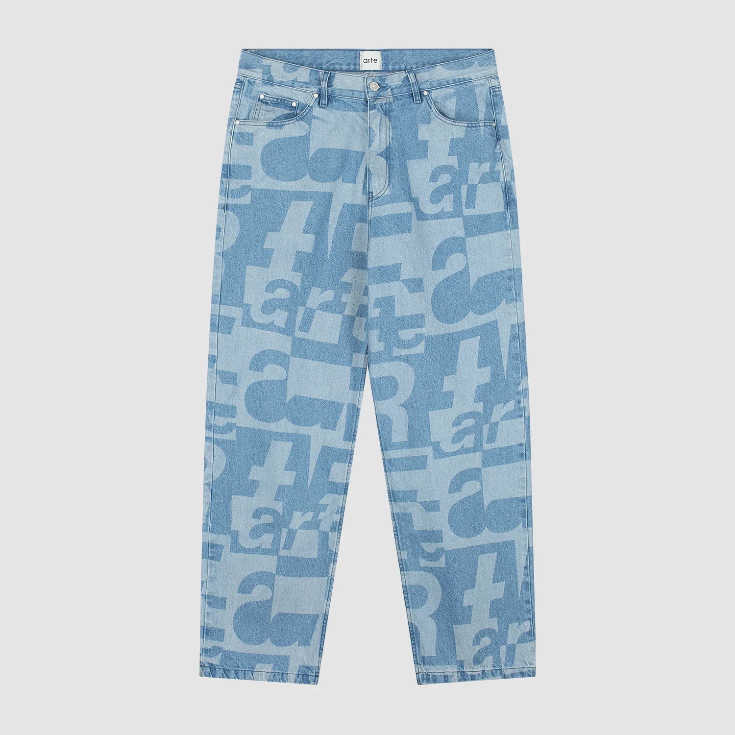 Arte Antwerp-Denim Allover Pants