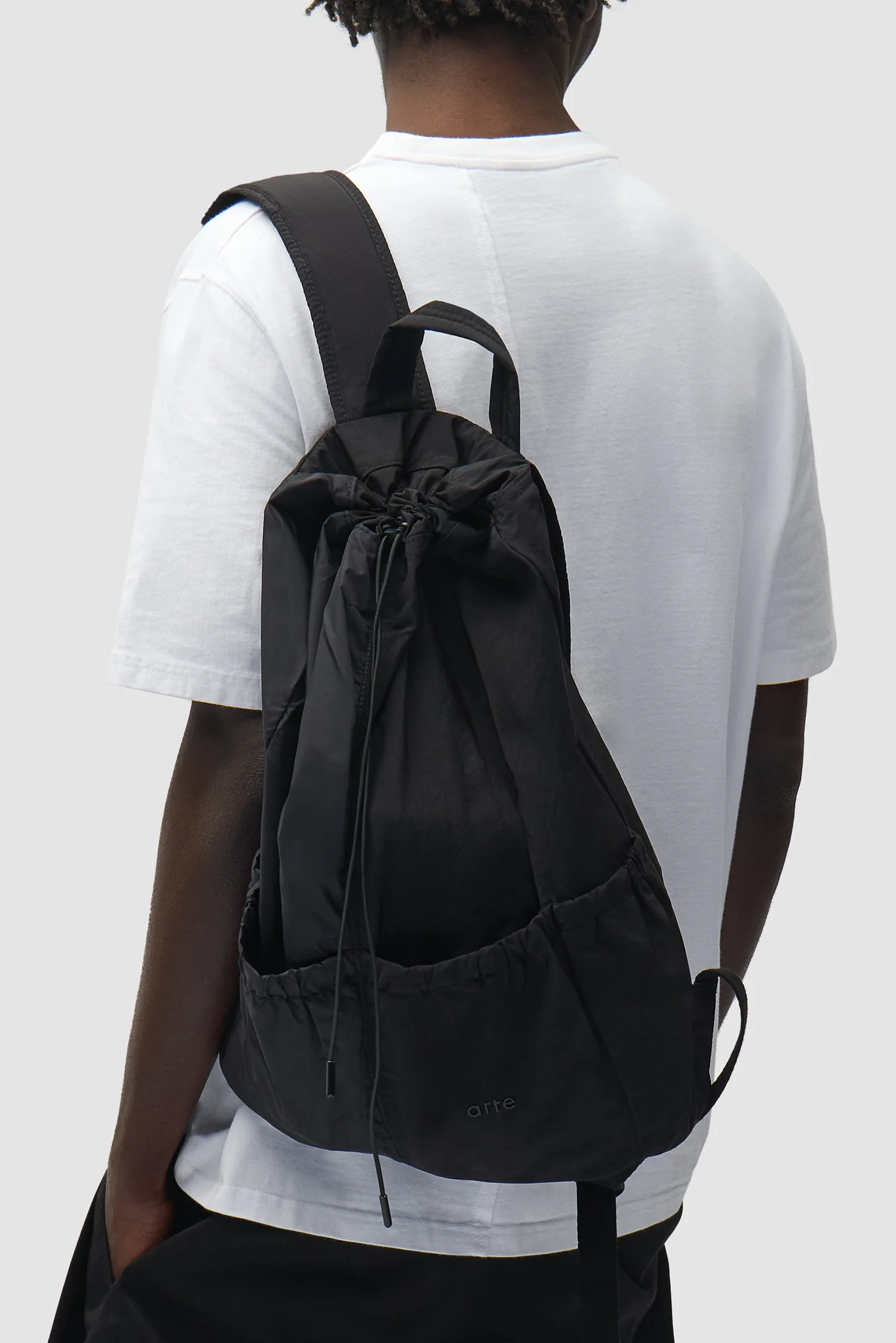 Arte Antwerp-Drawstring Nylon Backpack