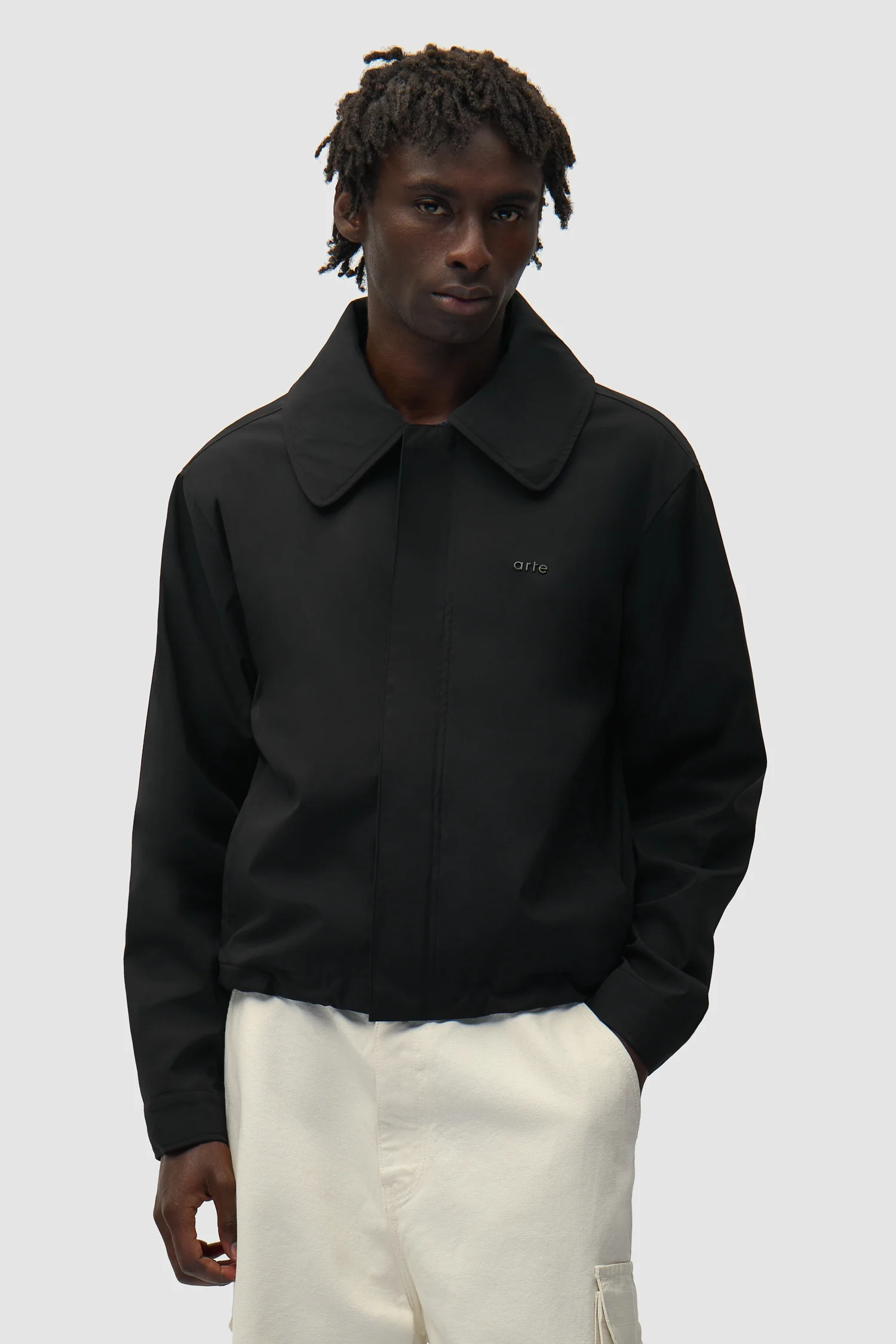 Arte Antwerp-Big Collar Nylon Jacket