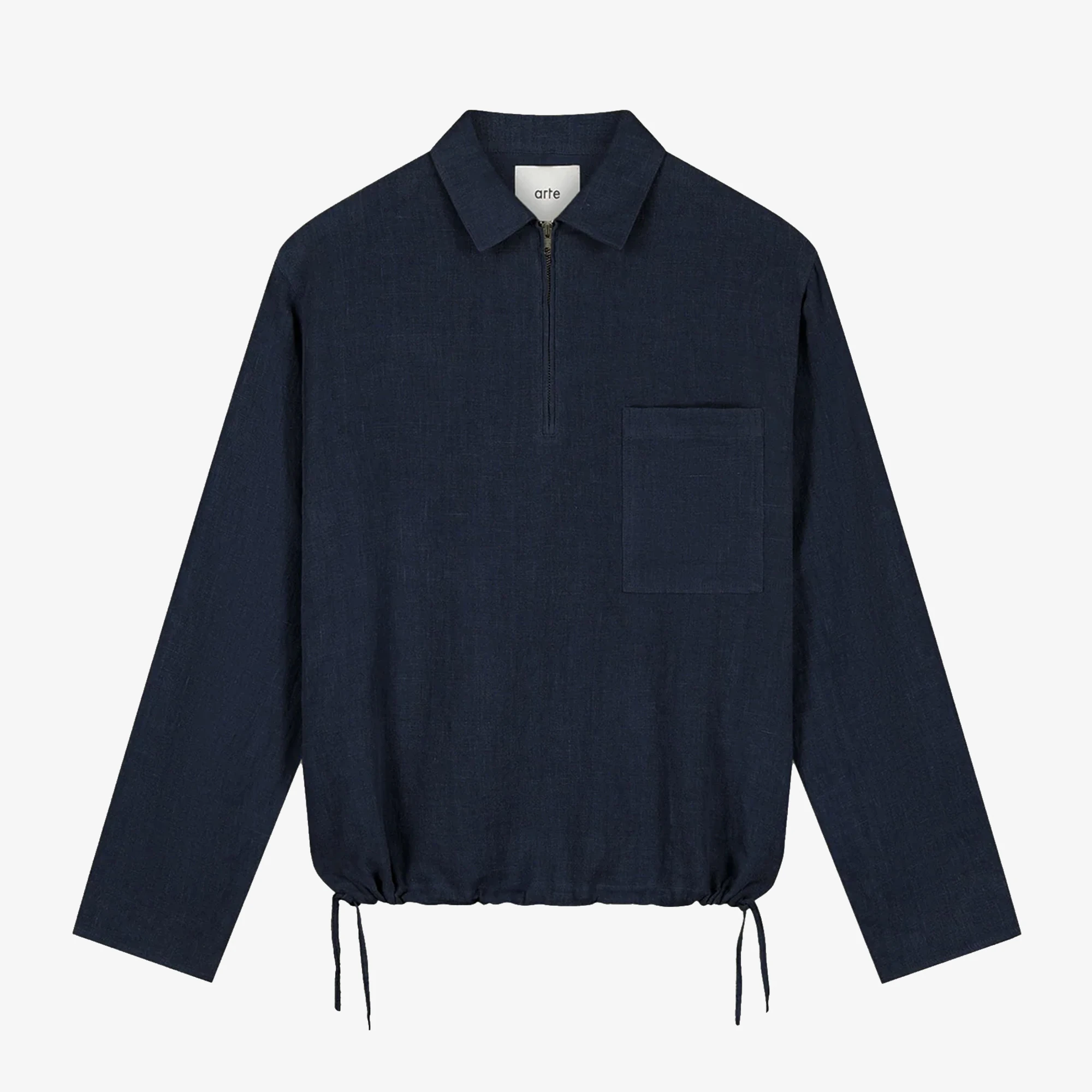 Arte Antwerp-Linen Quarter Zip Pullover