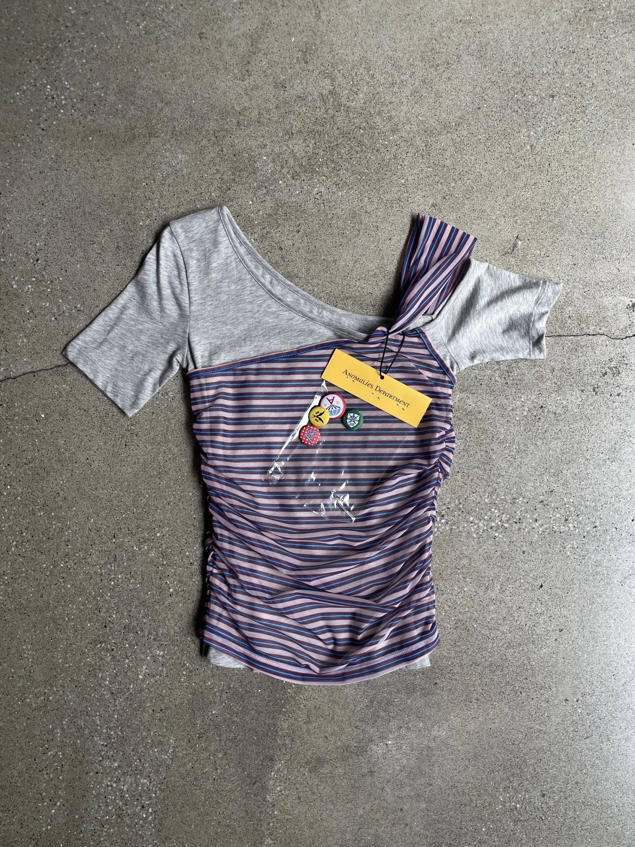 ANOMALIES-Layering deconstructed striped tops