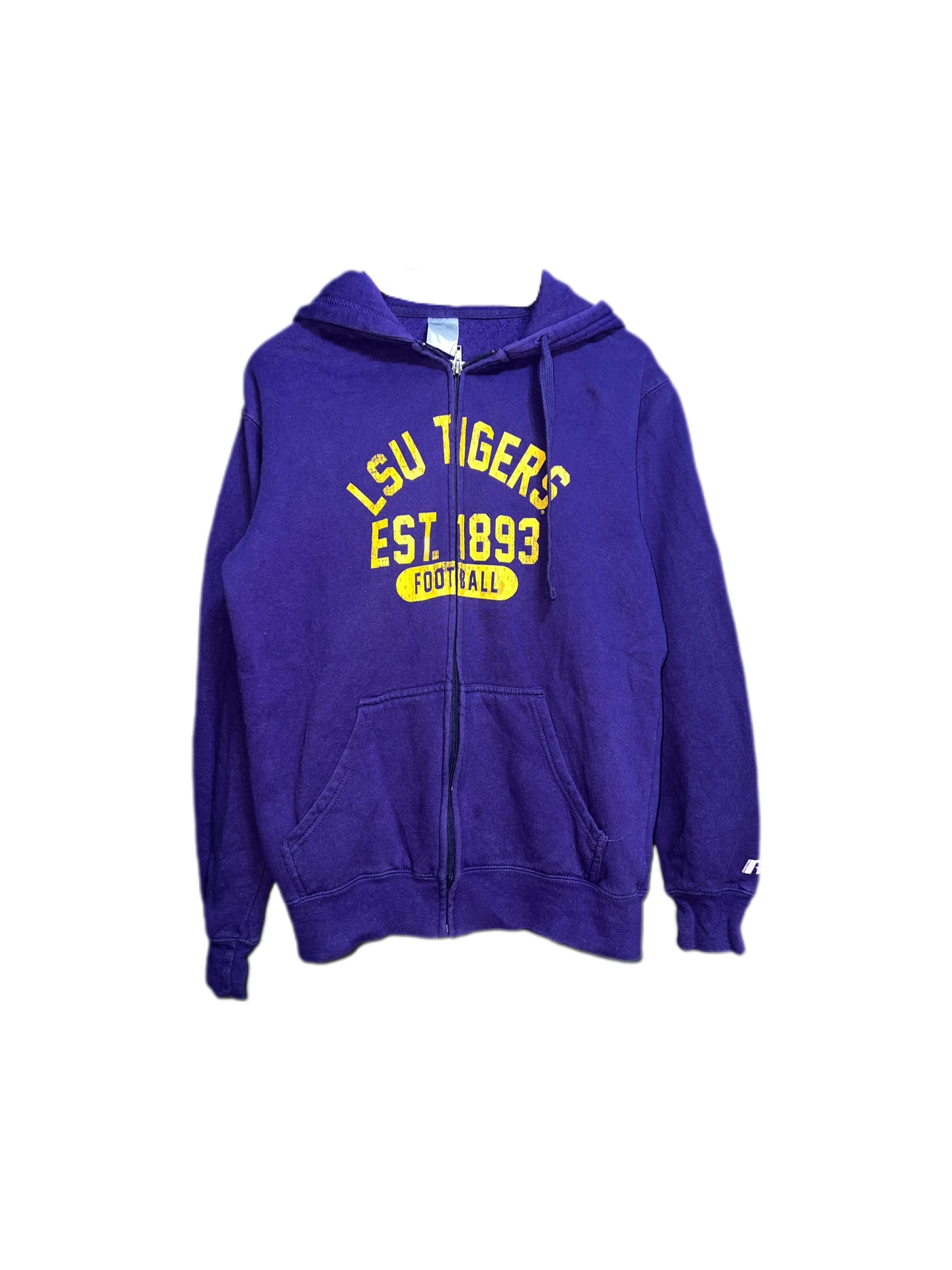 LSU Tiger美式足球拉鍊連帽外套