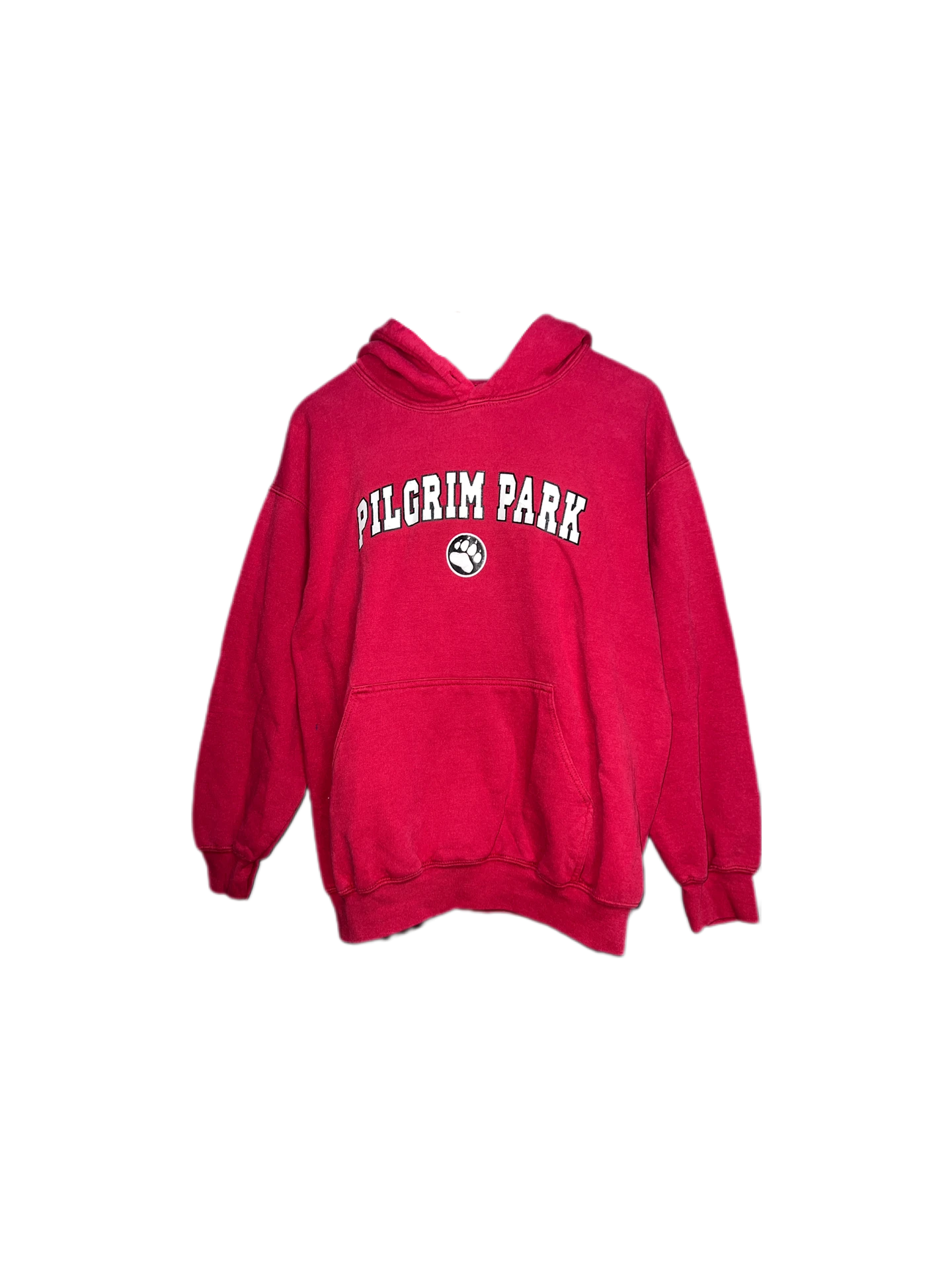 Pilgrim Park酒紅黑豹印連帽長袖上衣