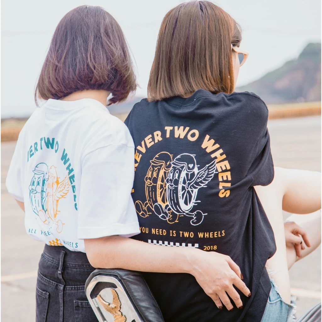 AW-''AFTER WORK'' FOREVER TWO WHELL T-SHIRT