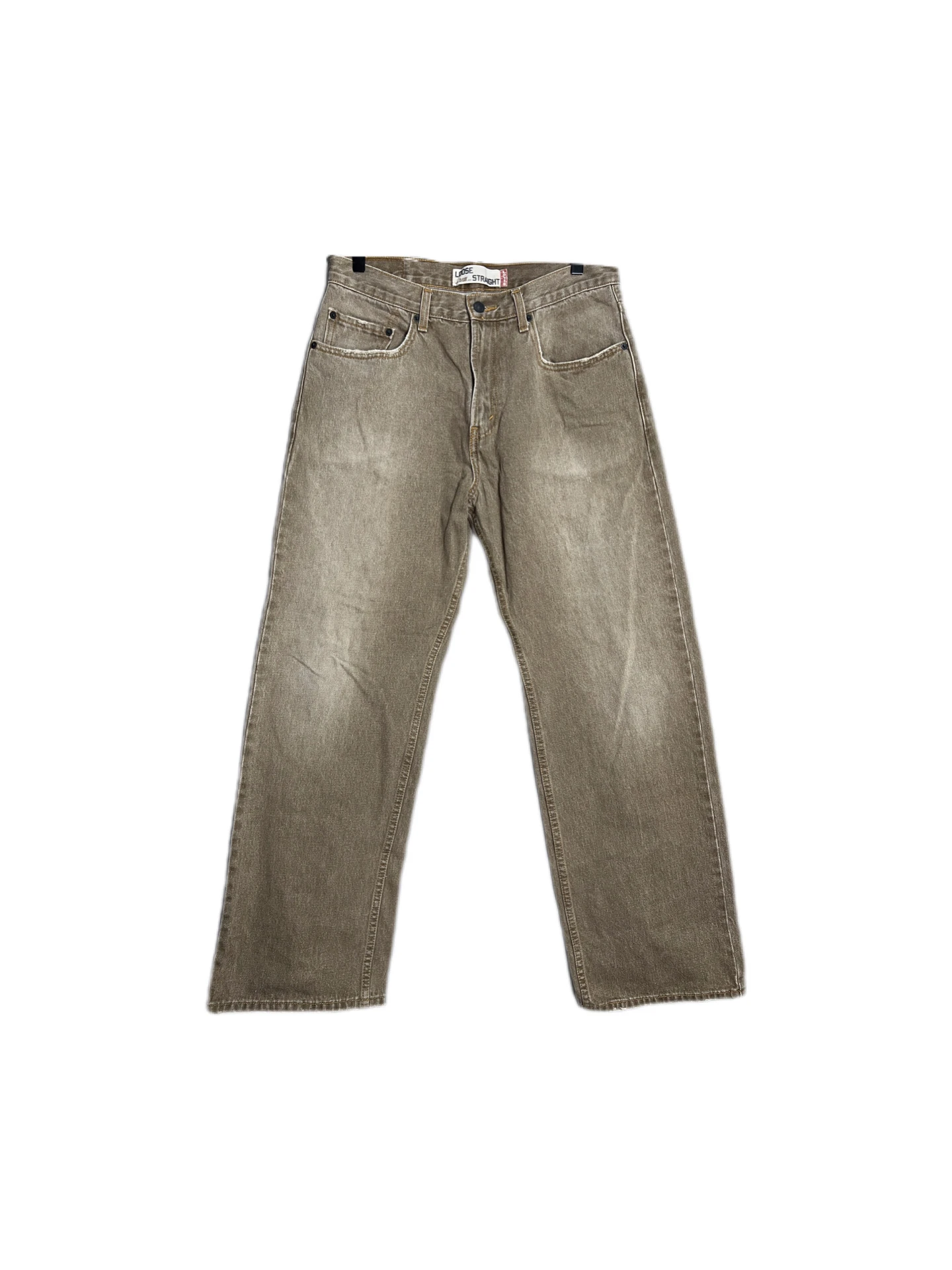 Levi's 569 咖色港製寬鬆直筒褲
