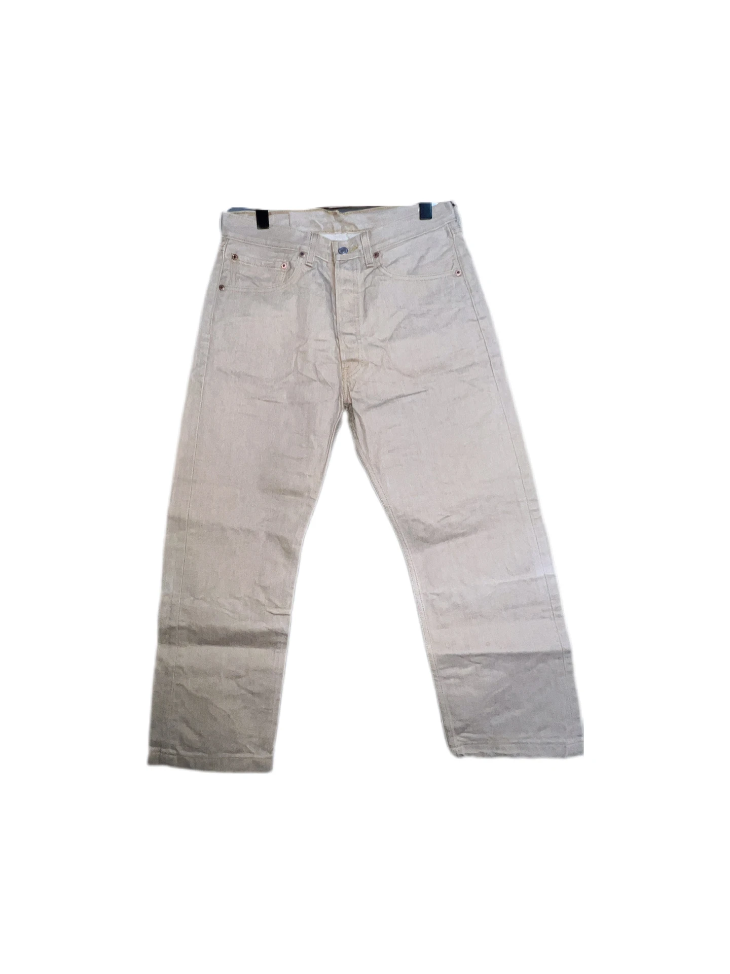 Levi's 501 墨廠卡其中腰直筒褲
