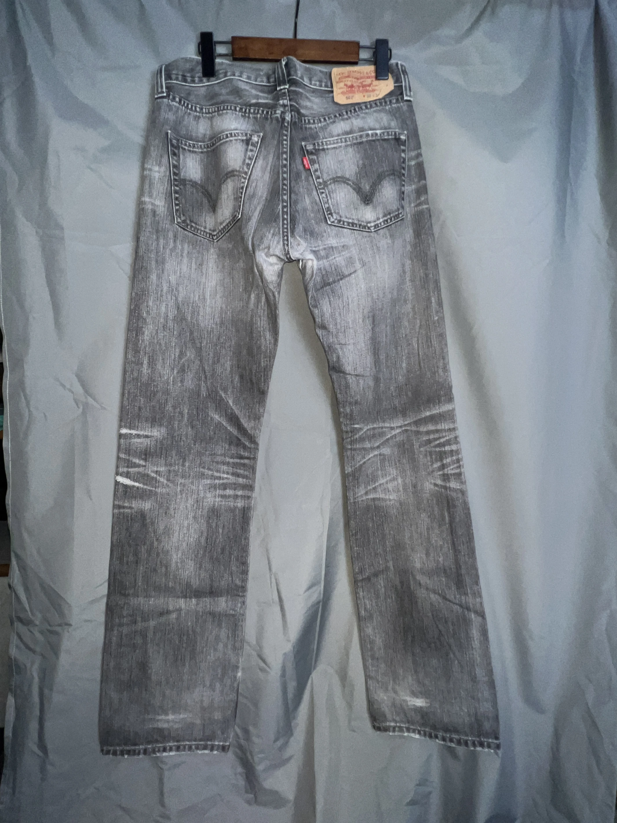 Levi's 501 排扣中腰直筒褲