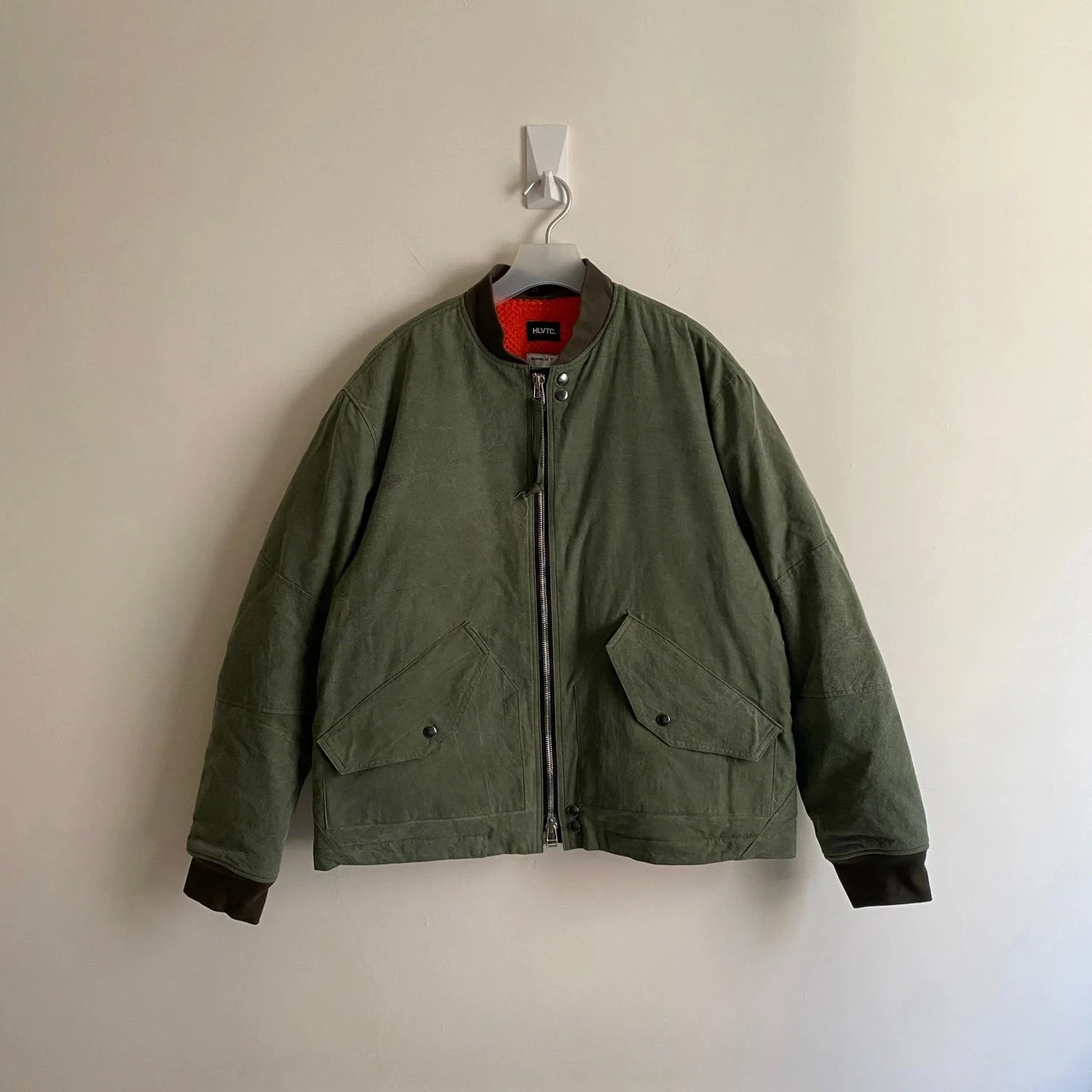 RemakebyYi_Bomber jacket co-branding with HLVTC by Yi