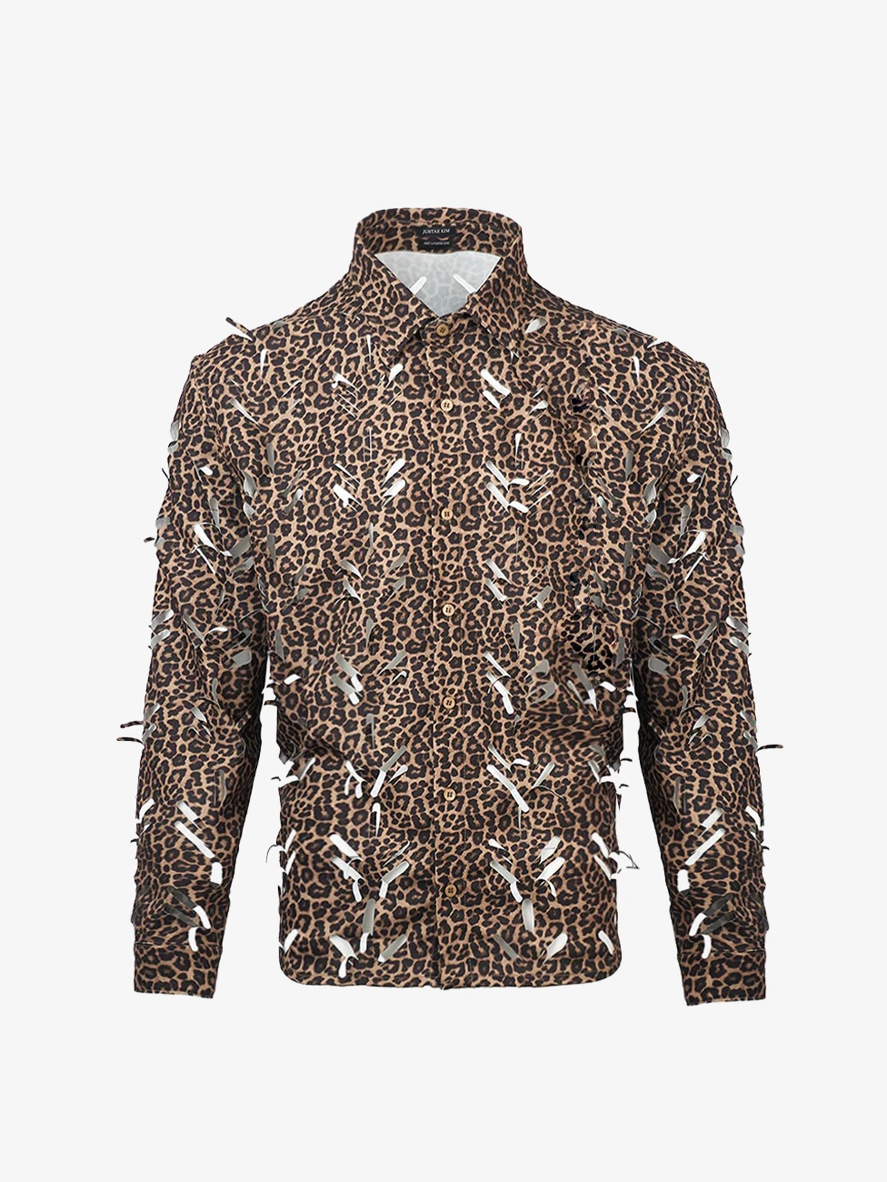 JUNTAE KIM - LASER-SLASHED SHIRTS (LEOPARD)