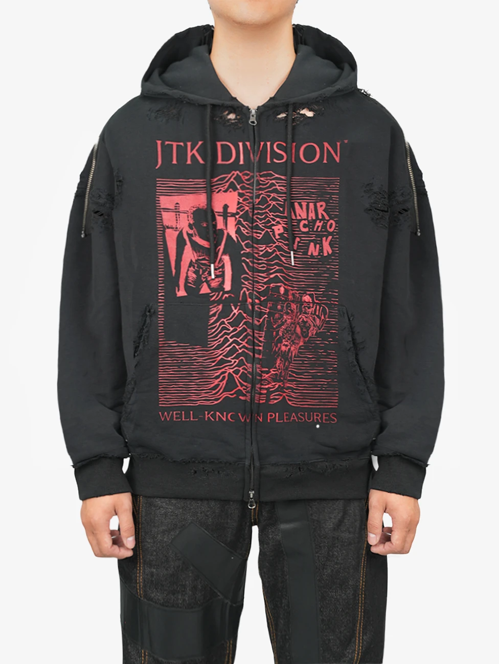 JUNTAE KIM -  'JTK DIVISION' ZIP-UP HOODIE